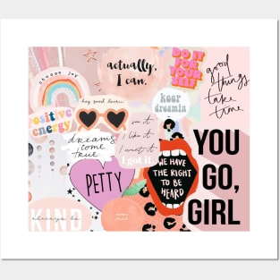 Girl Power Collage Posters and Art